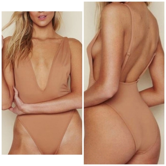 DIPPIN' Daisy's Euphoria deep plunge one piece swimsuit 3X - Picture 1 of 9